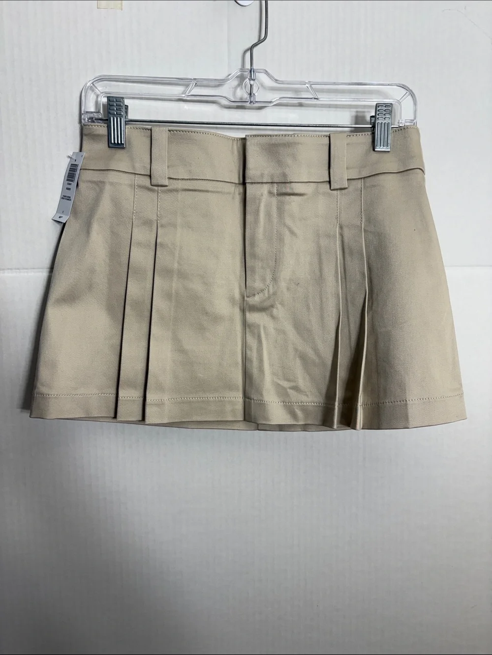 Sunday Best Cream Pleated Mini Skirt